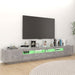 Comodă TV cu lumini LED, gri beton, 260x35x40 cm - WALTI WALTI