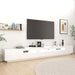 Comodă TV cu lumini LED, alb, 300x35x40cm - WALTI WALTI