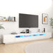 Comodă TV cu lumini LED, alb, 300x35x40cm - WALTI WALTI