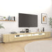 Comodă TV cu lumini LED, stejar sonoma, 300x35x40 cm - WALTI WALTI