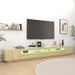 Comodă TV cu lumini LED, stejar sonoma, 300x35x40 cm - WALTI WALTI
