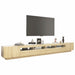 Comodă TV cu lumini LED, stejar sonoma, 300x35x40 cm - WALTI WALTI