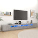 Comodă TV cu lumini LED, gri beton, 300x35x40 cm - WALTI WALTI