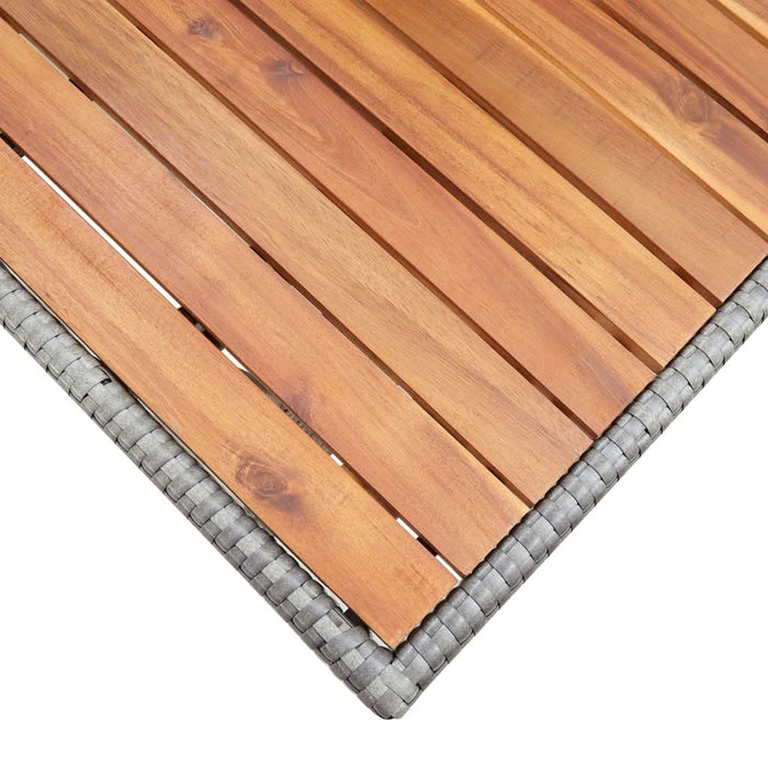 Masă de grădină, gri, 120x70x66 cm, lemn masiv de acacia - WALTI WALTI