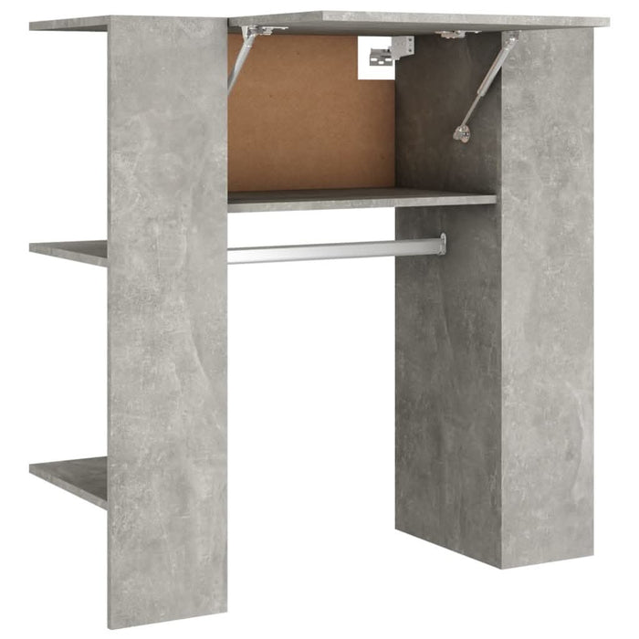 Dulap de hol, gri beton, 97,5x37x99 cm, lemn prelucrat - WALTI WALTI
