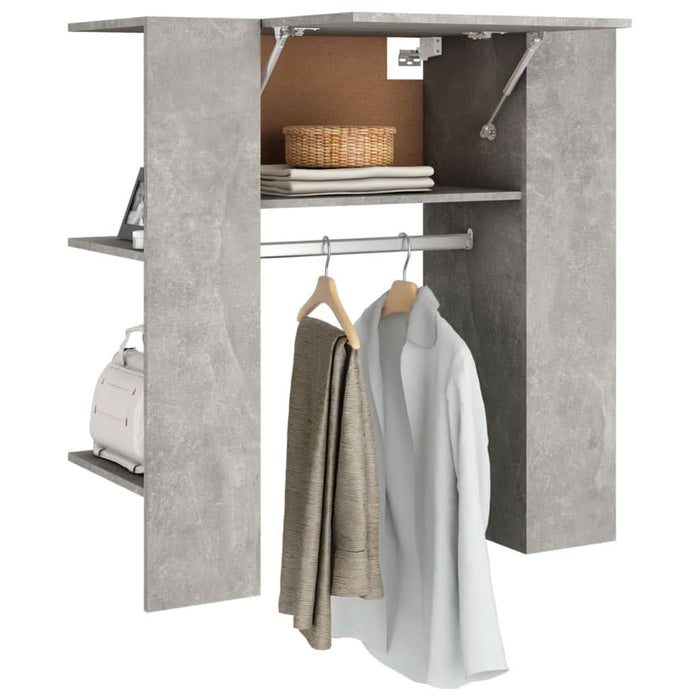 Dulap de hol, gri beton, 97,5x37x99 cm, lemn prelucrat - WALTI WALTI