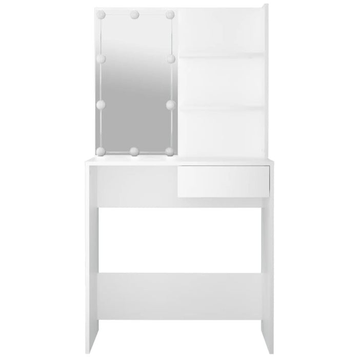 Masă de toaletă cu LED, alb, 74,5x40x141 cm - WALTI WALTI
