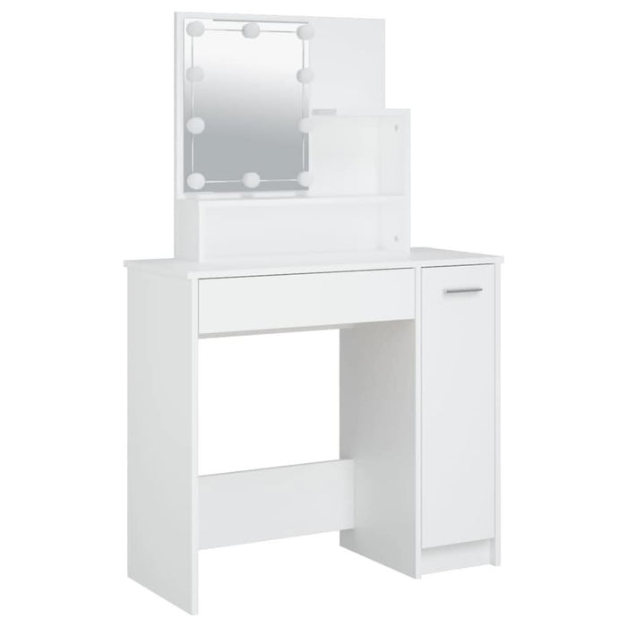 Masă de toaletă cu LED, alb, 86,5x35x136 cm - WALTI WALTI