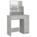 Masă de toaletă cu LED, gri beton, 86,5x35x141 cm - WALTI WALTI