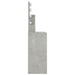 Masă de toaletă cu LED, gri beton, 86,5x35x141 cm - WALTI WALTI