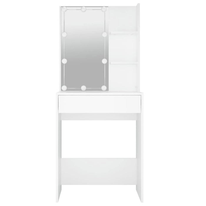Masă de toaletă cu LED, alb, 60x40x140 cm - WALTI WALTI