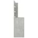 Masă de toaletă cu LED, gri beton, 60x40x140 cm - WALTI WALTI