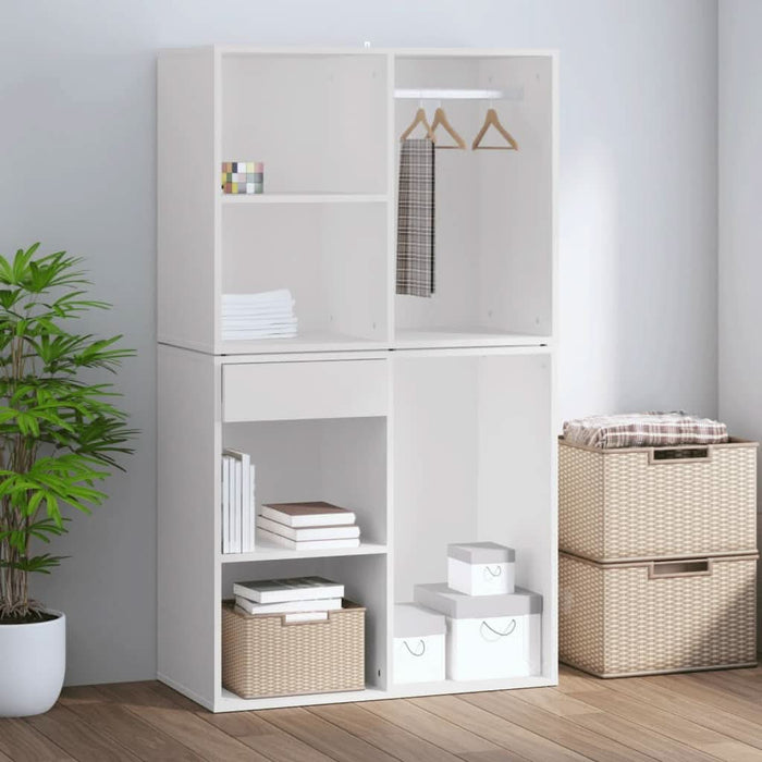Dulap de dressing, alb, 80x40x65 cm, lemn compozit - WALTI WALTI