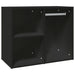 Dulap de dressing, negru, 80x40x65 cm, lemn compozit - WALTI WALTI