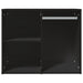 Dulap de dressing, negru, 80x40x65 cm, lemn compozit - WALTI WALTI