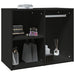Dulap de dressing, negru, 80x40x65 cm, lemn compozit - WALTI WALTI