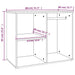 Dulap de dressing, negru, 80x40x65 cm, lemn compozit - WALTI WALTI