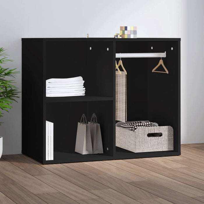 Dulap de dressing, negru, 80x40x65 cm, lemn compozit - WALTI WALTI