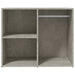 Dulap de dressing, gri beton, 80x40x65 cm, lemn compozit - WALTI WALTI