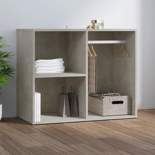 Dulap de dressing, gri beton, 80x40x65 cm, lemn compozit - WALTI WALTI