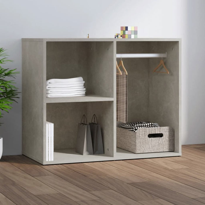 Dulap de dressing, gri beton, 80x40x65 cm, lemn compozit - WALTI WALTI