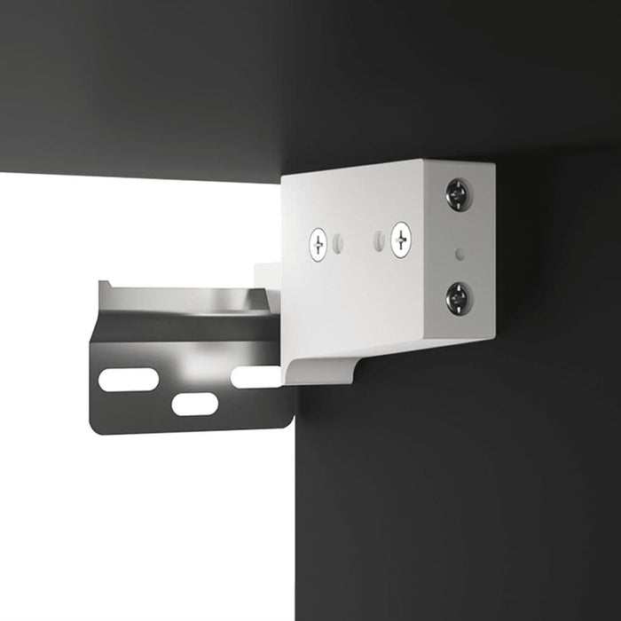 Dulap cu oglindă și LED, negru, 76x15x55 cm - WALTI WALTI
