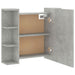 Dulap cu oglindă și LED, gri beton, 70x16,5x60 cm - WALTI WALTI