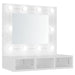 Dulap cu oglindă și LED, alb, 60x31,5x62 cm - WALTI WALTI