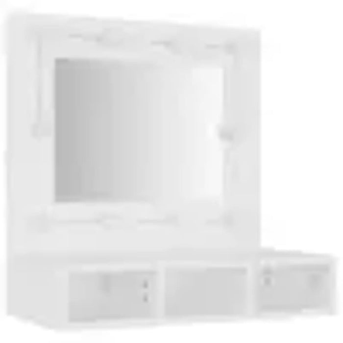 Dulap cu oglindă și LED, alb, 60x31,5x62 cm - WALTI WALTI