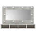 Dulap cu oglindă și LED, gri beton, 90x31,5x62 cm - WALTI WALTI