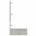 Dulap cu oglindă și LED, gri beton, 90x31,5x62 cm - WALTI WALTI