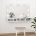 Dulap cu oglindă și LED, alb extralucios, 90x31,5x62 cm - WALTI WALTI