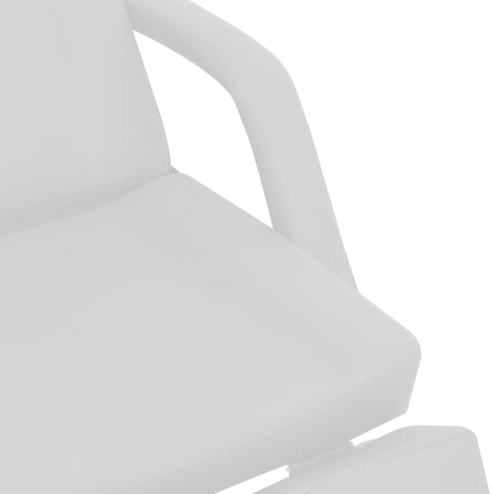 Scaun tratament înfrumusețare, alb, 180x62x78 cm, piele eco - WALTI WALTI