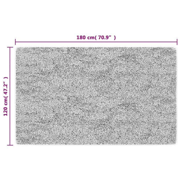 Covor lavabil, antracit, 120x180 cm, antiderapant - WALTI WALTI