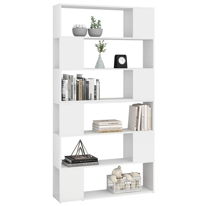 Bibliotecă/Separator cameră, alb, 100x24x188 cm - WALTI WALTI