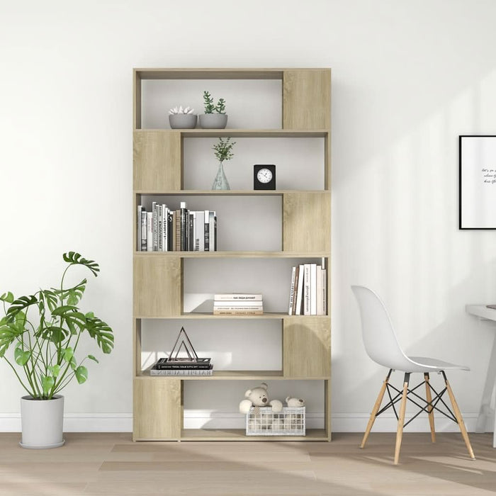 Bibliotecă/Separator cameră, stejar sonoma, 100x24x188 cm - WALTI WALTI