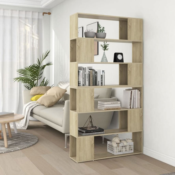 Bibliotecă/Separator cameră, stejar sonoma, 100x24x188 cm - WALTI WALTI