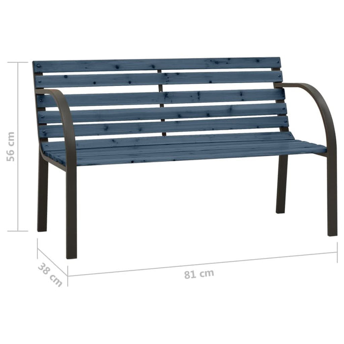 Bancă copii de grădină, gri, 81 cm, lemn de brad chinezesc - WALTI WALTI
