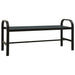 Bancă de grădină, negru, 124,5 cm, oțel și WPC - WALTI WALTI
