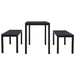 Set mobilier de grădină, 3 piese, negru, WPC și oțel - WALTI WALTI