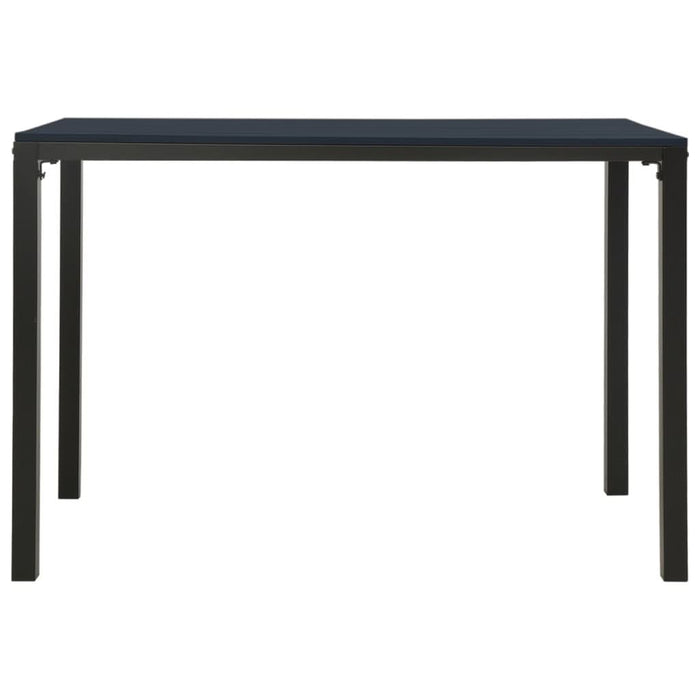 Set mobilier de grădină, 3 piese, negru, WPC și oțel - WALTI WALTI