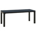 Set mobilier de grădină, 3 piese, negru, WPC și oțel - WALTI WALTI