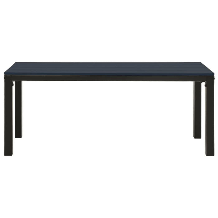 Set mobilier de grădină, 3 piese, negru, WPC și oțel - WALTI WALTI