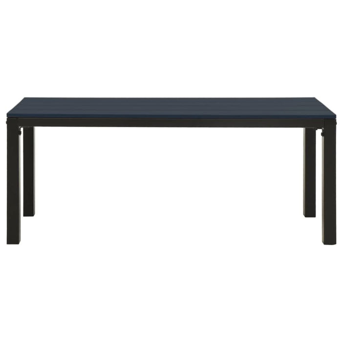 Bancă de grădină, negru, 110 cm, oțel și WPC - WALTI WALTI