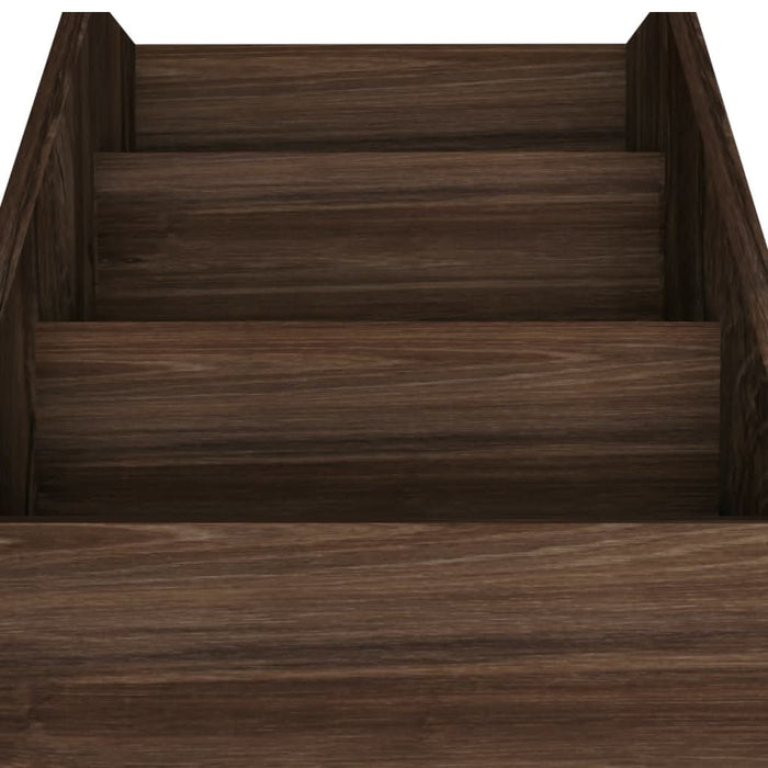 Raft reviste copii, stejar afumat, 71x30x78,5cm, lemn prelucrat - WALTI WALTI