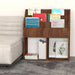 Raft reviste copii, stejar maro, 71x30x78,5cm, lemn prelucrat - WALTI WALTI