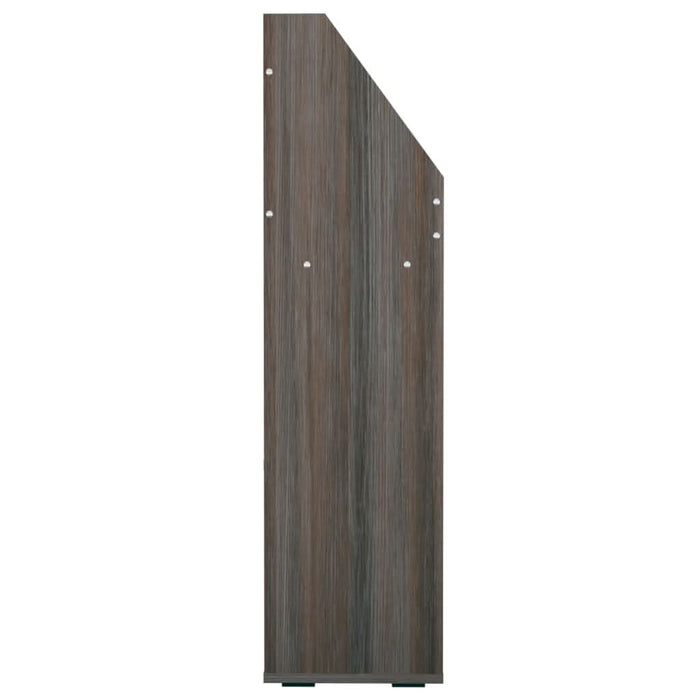 Raft reviste copii gri/stejar sonoma 71x30x114cm lemn prelucrat - WALTI WALTI