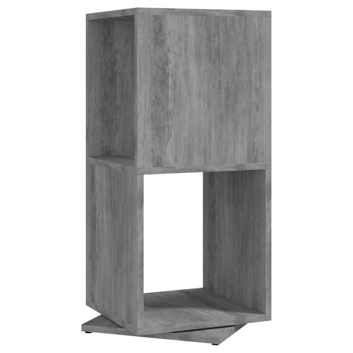 Dulap rotativ, gri beton, 34,5x34,5x75,5 cm, lemn prelucrat - WALTI WALTI