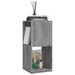 Dulap rotativ, gri beton, 34,5x34,5x75,5 cm, lemn prelucrat - WALTI WALTI