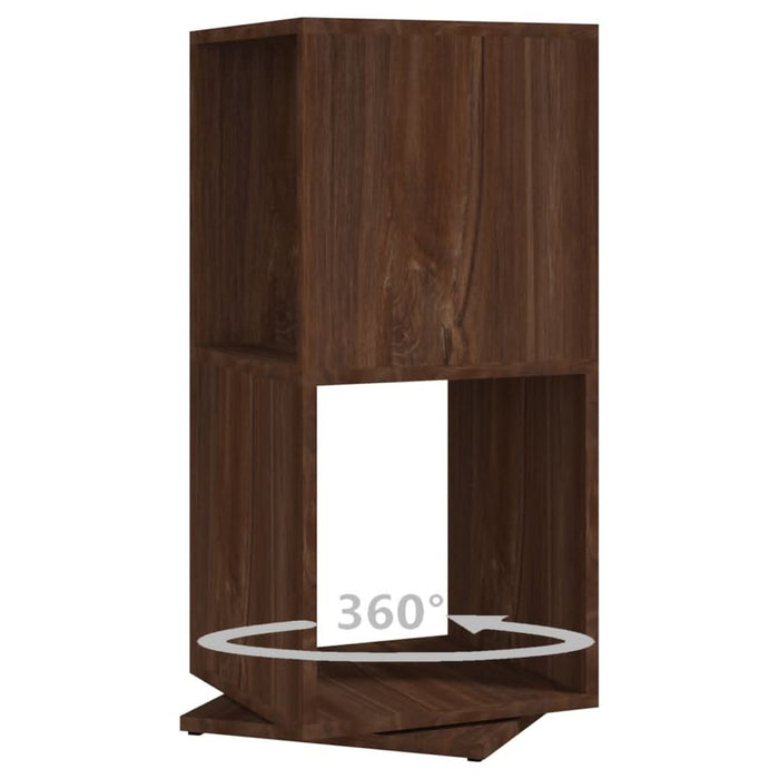 Dulap rotativ, stejar maro, 34,5x34,5x75,5 cm, lemn prelucrat - WALTI WALTI